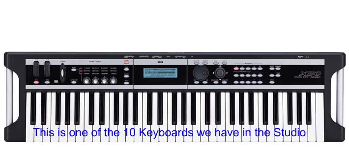 This is one of the 10 Keyboards we have in the Studio